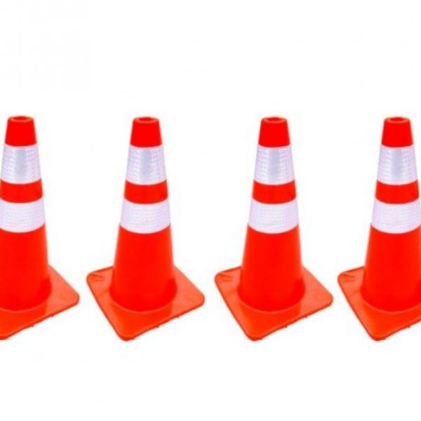 CONOS - 28" CON DOBLE CINTA REFLECTIVA